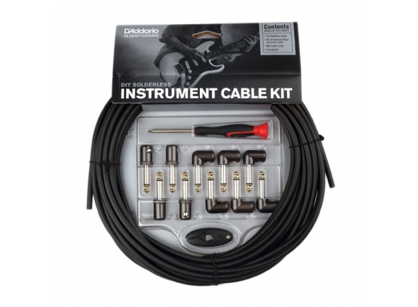 Kit de cabo e conectores sem solda para pedalboard/Cabos de Patch Planet waves PW-GPKIT-50