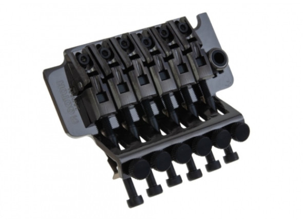 Tremolo/trémolos Puente de trémolo Floyd Rose Gotoh GE1996T con licencia, bloque Cosmo Black de 40 mm