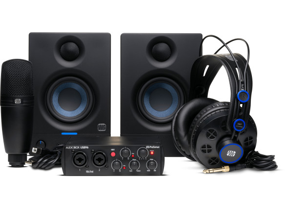 Conjunto de gravação/Interface Áudio USB Presonus  AudioBox USB 96 Complete BDL