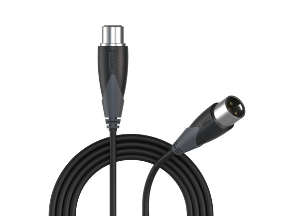 Cabo XLRM / XLRF/Fichas XLR de 3 polos (macho e fêmea) ProCab CLA901 5m