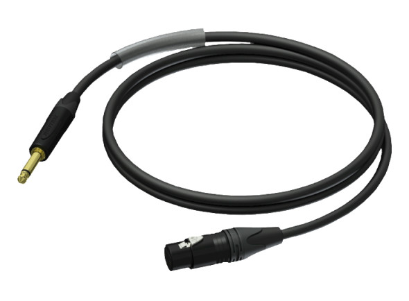 jack xlr Cabo de microfone/Cabos XLR / Microfone ProCab PRA900/3 - Jack male mono - XLR female - UltraFlex 3m jack xlr Cabo de microfone/Cabos XLR / Microfone ProCab PRA900/3 - Jack male mono - XLR female - UltraFlex 3m