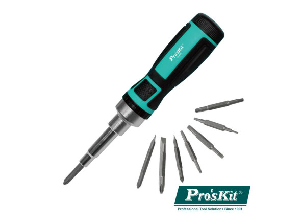 Conjunto de Chaves/Ferramentas de mão  PROSKIT   Conjunto de Chave Roquete C/ 7 Pontas Duplas