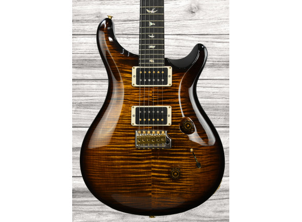  Guitarra elétrica/Guitarras de formato Double Cut PRS Custom 24 10 Black Gold Burst