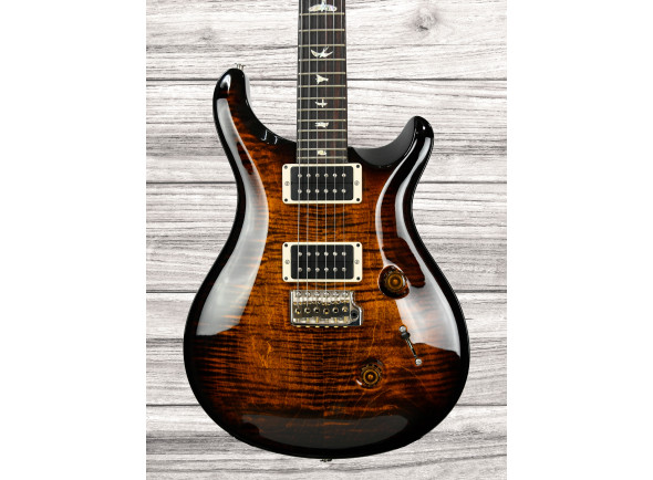 Guitarras PRS Guitarra elétrica/Guitarras de formato Double Cut PRS Custom 24 Thin Black Gold Wraparound Burst Guitarras PRS Guitarra elétrica/Guitarras de formato Double Cut PRS Custom 24 Thin Black Gold Wraparound Burst