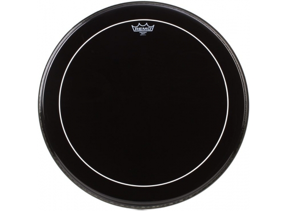 Pele para Bombo 24 Remo 24 Pinstripe Ebony Bass Drum