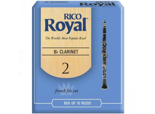 Palheta nº2/Palheta para clarinete Rico Royal Bb Si bemol Clarinete 2 