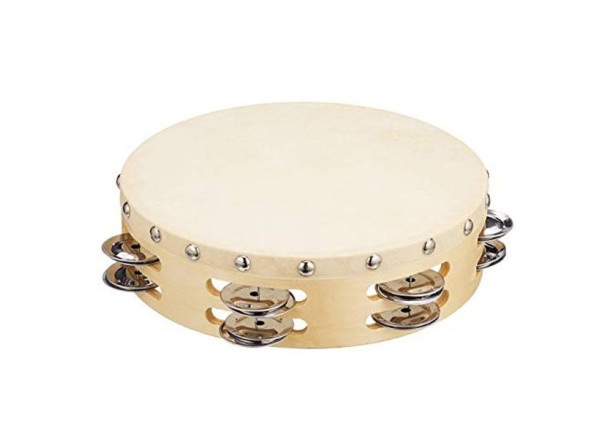 Pandeireta com pele/Tambourin avec peau Tambourin Ritmo TH812 20 cm 