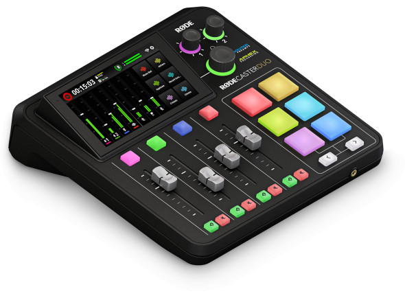 Interface Áudio USB Rode  Rødecaster Duo All-in-One Compacto Produção Áudio