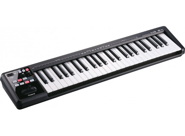 B-stock Teclados MIDI Controladores/Controladores de teclado MIDI Roland A-49 BK Preto Teclado Controlador MIDI Premium 49 teclas B-Stock
