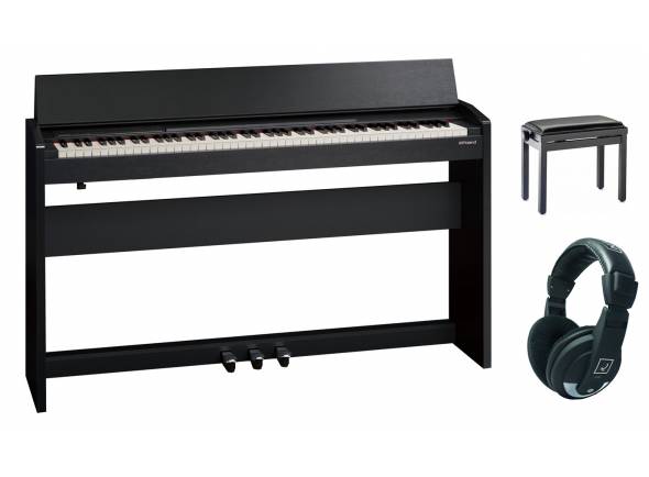 Piano Digital/Pianos Digitais de Móvel Roland F-140R CB Set Piano Digital/Pianos Digitais de Móvel Roland F-140R CB Set
