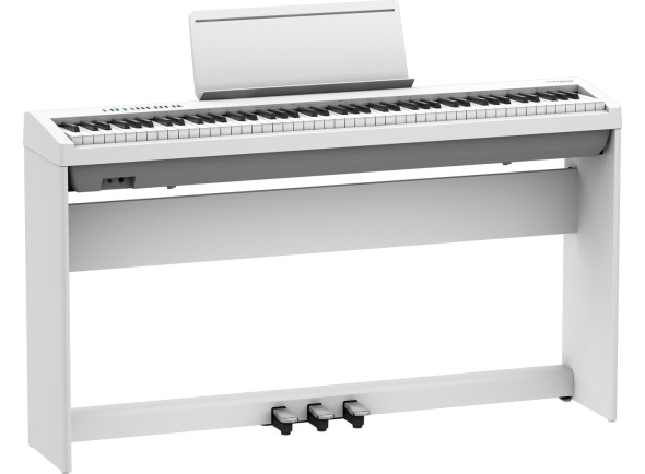 Pianos portateis Roland FP- em stock Piano digital com móvel/Pianos Digitais Portáteis  Roland FP-30X WH <b>COMPLETE STAND PACK</b>