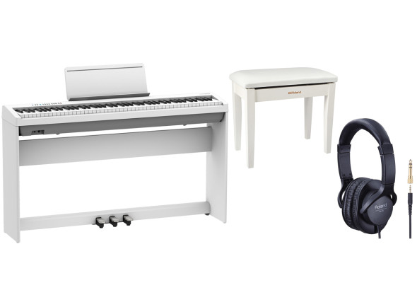 Roland Pianos FP Piano Digital/Pianos Digitais Portáteis  Roland FP-30X WHITE EDITION <b>HOME PIANO DELUXE PACK COMPLETO - BEST SELLER</b>
