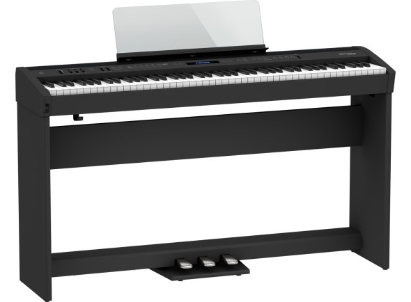 roland RH- Piano digital com móvel/pianos de escenario Roland  FP-60X BK Home Bundle