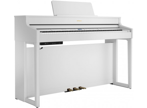 Pianos Roland HP em stock Piano digital com móvel/Pianos Digitais de Móvel Roland HP702 WH Piano Vertical Branco Acetinado Bluetooth <b>10 Anos Garantia</b>