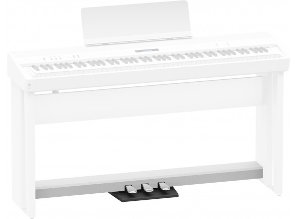 Pianos portateis Roland FP- em stock Pedal sustain/Pedal sustain Roland KPD-90 WH Barra 3 Pedais para Roland FP-60X WH / FP-90X WH B-Stock