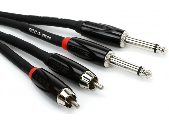 Roland BOUTIQUE Cabo de instrumento/Cables de Audio Roland RCC-5-2R28 Cable Audio Doble Jack mono / Doble RCA 1,5m Garantia Vitalícia