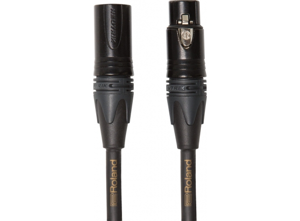 Roland RMC  Cabo de microfone/Cables XLR/micrófono Roland RMC-GQ25 QUAD GOLD Series Cabo XLR Balanceado Premium 7.5m