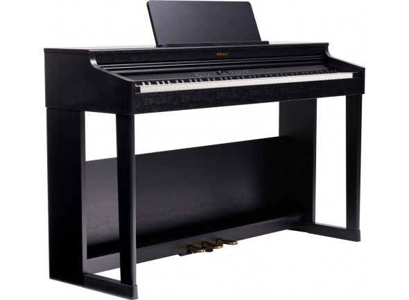 RP701 Piano digital com móvel/Pianos Digitais de Móvel <b>Roland RP701-CB CLASSIC PIANO</b> 324 Sons + 287 Lições Piano <b>Satin Black</b>