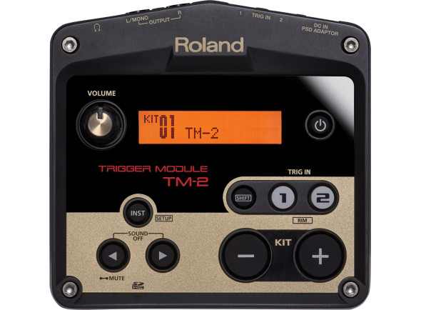 Roland RT- Trigers para bateria eletrónica/Triggers <b>Roland TM-2 HYBRID</b> 100 Sons Percussão + Trigger p/ Bateria Acústica + WAV import