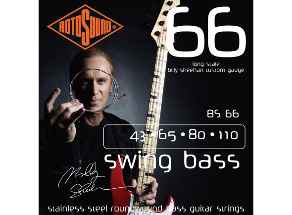 Outras cordas para baixo elétrico Rotosound BS66 Billy Sheehan