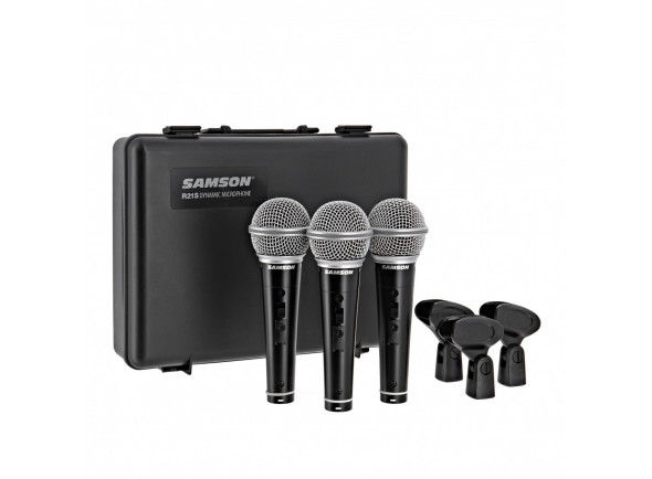 Microfone Vocal Dinâmico Samson  R21 SW 3-PACK 