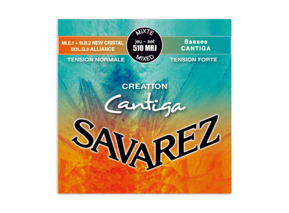 Jogo de Cordas para Guitarra Clássica/Cordas para guitarra clássica Savarez  510MRJ Cantiga