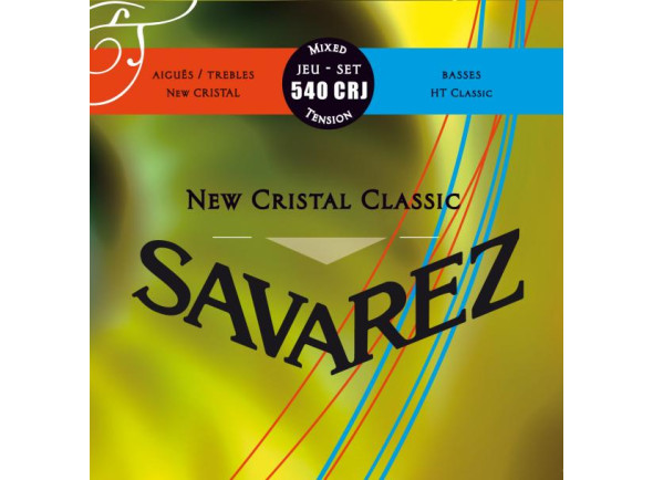 Jogo de Cordas para Guitarra Clássica/Cordes pour guitare classique Savarez 540CRJ New Cristal Classic