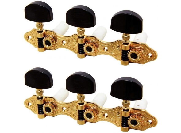 Sistema mecâncio para guitarra clássica Schaller Hauser Ebony GO 