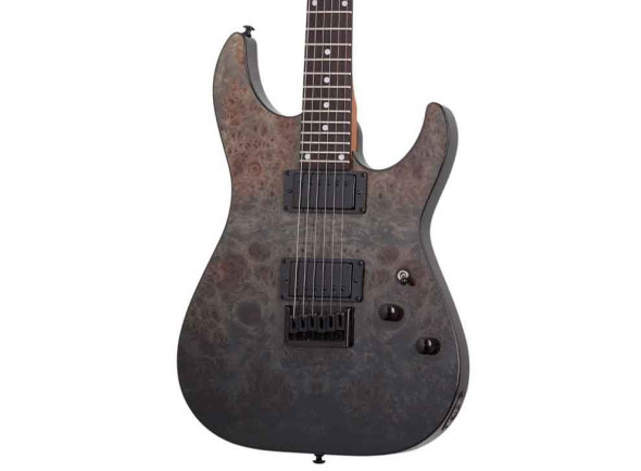  Guitarra elétrica/Guitarras formato ST Schecter C-1 Standard Black Fade Burst Burl
