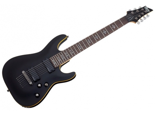 Guitarras Schecter Guitarras de 7 cordas Schecter DEMON-7 Aged Black Satin Guitarras Schecter Guitarras de 7 cordas Schecter DEMON-7 Aged Black Satin