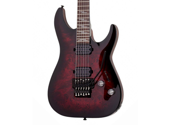  Guitarra elétrica/Guitarras formato ST Schecter  Omen Elite-6 FR Black Cherry Burst