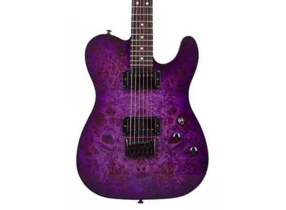  Guitarra elétrica/Guitarras formato T Schecter PT Standard Purple Burst Burl