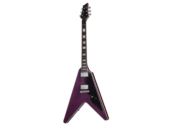 Guitarras Schecter Guitarra elétrica/Outros formatos Schecter V-1 Custom Trans Purple Guitarras Schecter Guitarra elétrica/Outros formatos Schecter V-1 Custom Trans Purple
