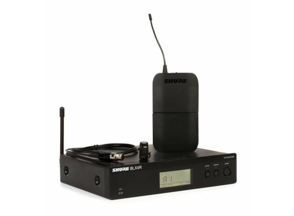 Microfones sem fio Shure BLX Sistema sem fio com microfone lapela Shure BLX14R/W85 Microfones sem fio Shure BLX Sistema sem fio com microfone lapela Shure BLX14R/W85