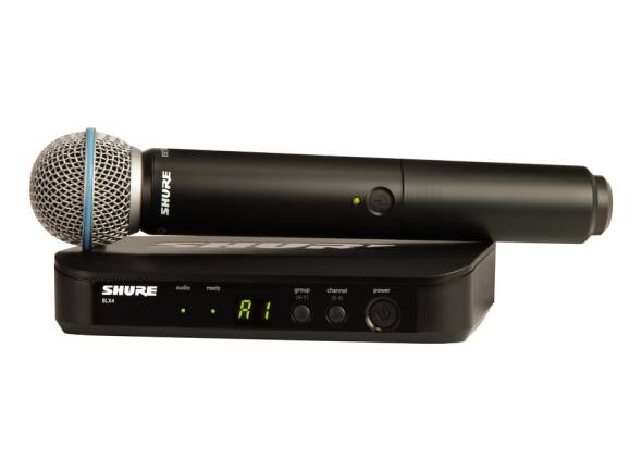 shure Sistema sem fios com microfone de mão Shure BLX24E/B58 shure Sistema sem fios com microfone de mão Shure BLX24E/B58
