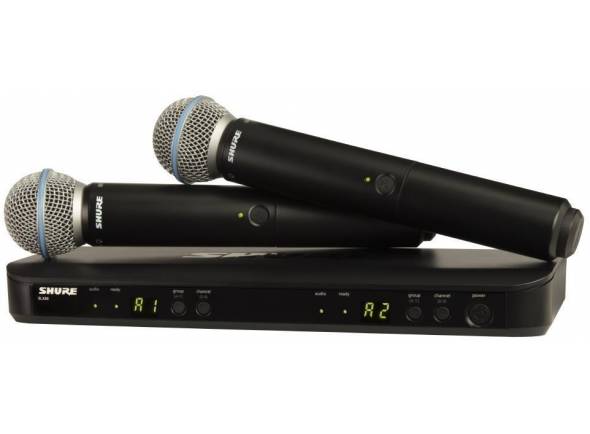 Sistema sem fios com microfone de mão Shure BLX288/Beta 58 H8 