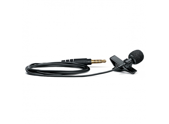 acustica para microfone  Microfone condensador lapela/Microfone de lapela Shure Motiv MVL Condenser for Smartphones and Tablets