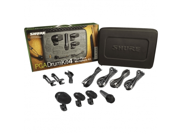 Microfone para bateria/Conjunto de microfones para bateria Shure PGA Drumkit 4