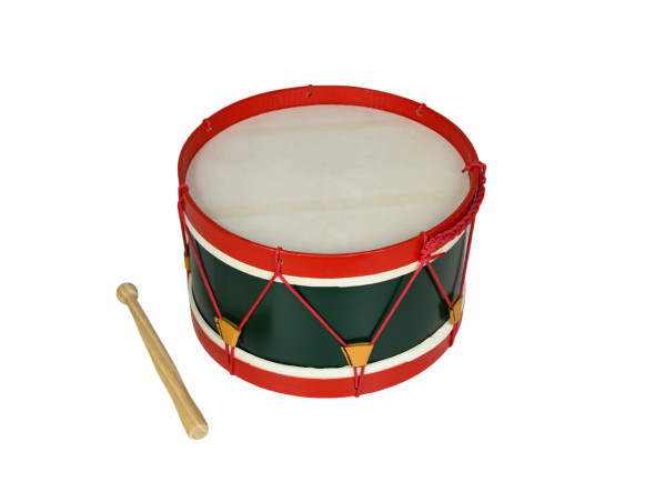 Bombo/Batterie Sond Bombo tradicional nº 7 vermelho/verde