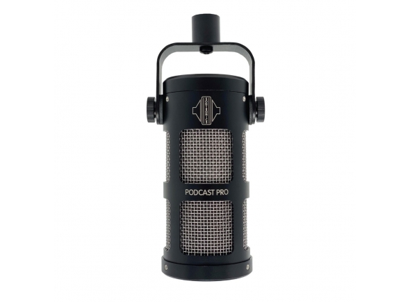 Microfone de membrana grande Sontronics Podcast Pro Microphone, Black 