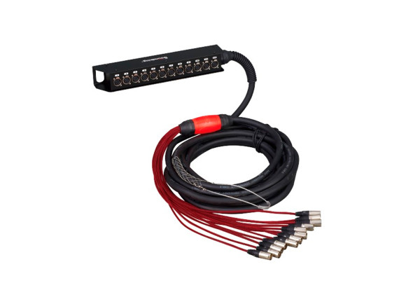 Cabo Multicore/Sistemas multicore digitais StageBox 12 canais c/ Multicore 15m