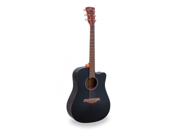 Guitarra acústica dreadnought/Guitarra Acústica Soundsation  Guitarra acústica Dreadnought Cutaway c/preamp CODY DNCE-BK