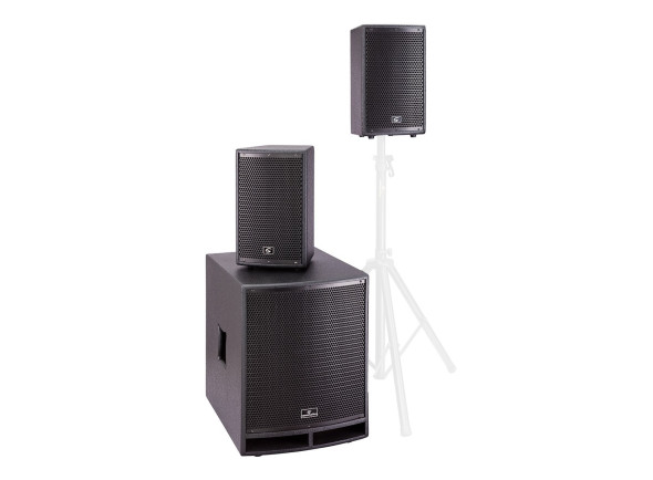 Conjuntos completos PA Soundsation LIVEMAKER 1521 MIX Sistema de PA 2.1 1500W