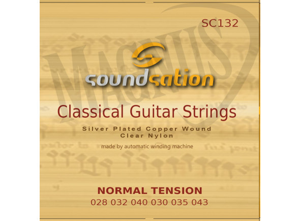 cordas clássica Cordas para guitarra clássica Soundsation Cordas Clássica SC132NT cordas clássica Cordas para guitarra clássica Soundsation Cordas Clássica SC132NT