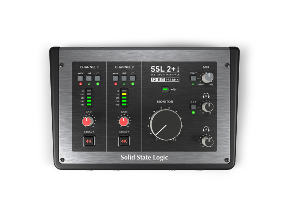 Interface de áudio USB-C 2 x 2/Interface Áudio USB SSL  2+ MKII