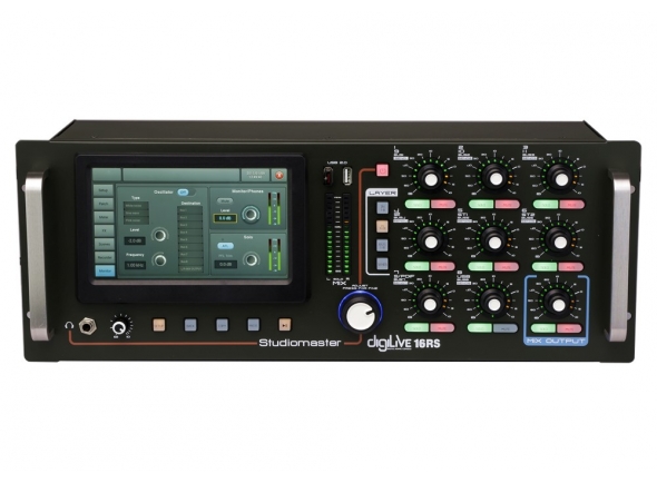 Mesas de Mistura para Rack Studiomaster Digilive 16RS Mesas de Mistura para Rack Studiomaster Digilive 16RS