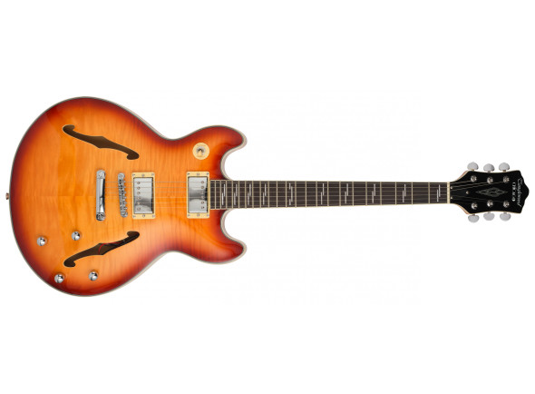  Guitarra elétrica/Guitares à double pan coupé Tanglewood Chicago Series TCH59 Honey Burst