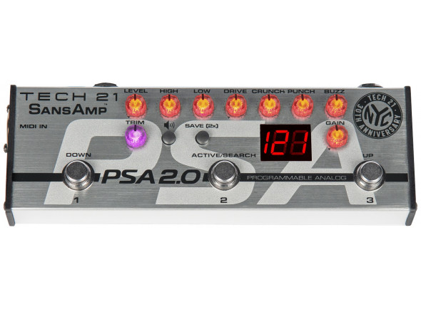 Pré-amplificador de guitarra programável/Pedaleiras para guitarra elétrica Tech 21  PSA 2.0 SansAmp 