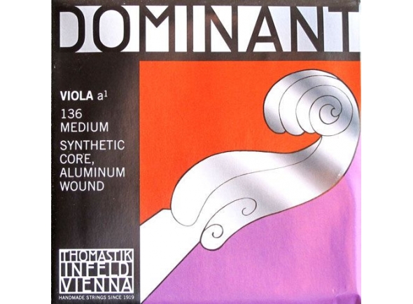 corda para viola/Cordas para Viola Thomastik Dominant Viola A Medium 136 