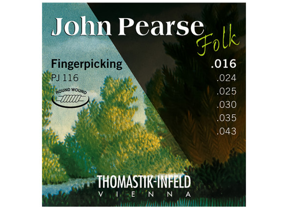 Jogo de Cordas para Guitarra Acústica /Cordes western enduites Thomastik PJ116